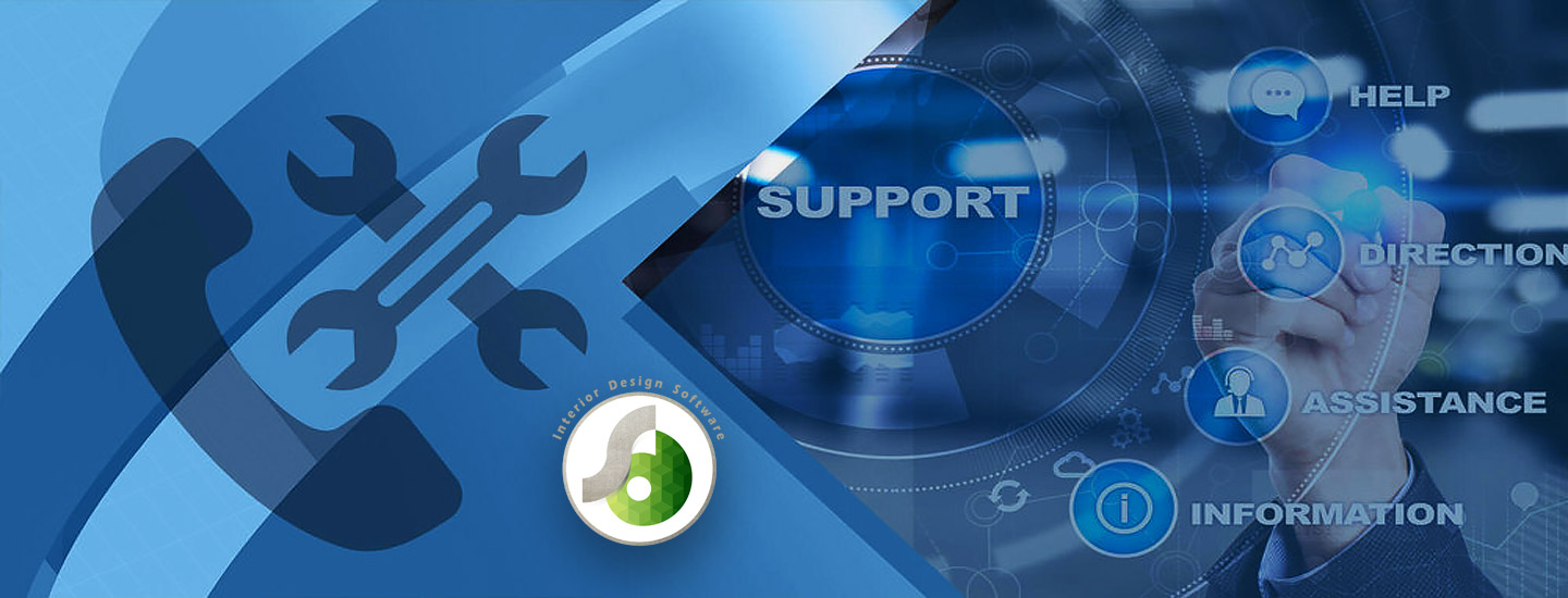 خدمات و پشتیبانی نرم افزار دکوراسیون داخلی